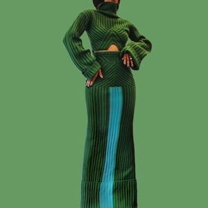 Hanifa Sia Maxi Knit Skirt